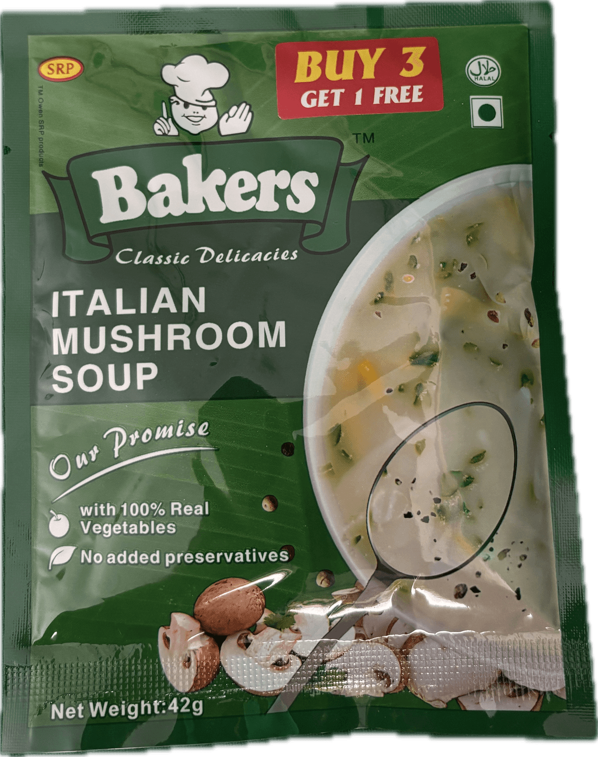 Bakers mushroom soup (100)